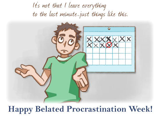Procrastination Week Calendar
